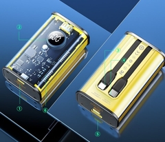 [SE260]PIN SẠC DỰ PHÒNG WEKOME WP-345 10000MAH QC3.0+PD 22.5W TÍCH HỢP CÁP