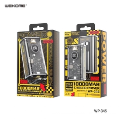 [SE260]PIN SẠC DỰ PHÒNG WEKOME WP-345 10000MAH QC3.0+PD 22.5W TÍCH HỢP CÁP