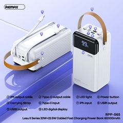 [SE630][QC30][60.000]PIN SẠC DỰ PHÒNG REMAX RPP-565 60000MAH QC3.0+PD 22.5W