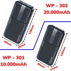 [SE255][QC3.0][20.000mah] PIN SẠC DỰ PHÒNG WEKOME WP-303 20000MAH QC3.0+PD 22.5W