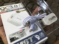 [SE46]Bộ Sạc nhanh Wekome U57 micro Usb 18W QC 3.0