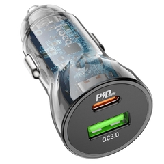 [SE75]SẠC XE HƠI HOCO Z47A CỔNG (A+C) 30W (PD/QC/FCP/AFC)