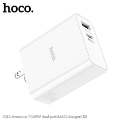 [SE170]CỐC HOCO C113 1U+1C 65W(PD/QC/FCP/AFC