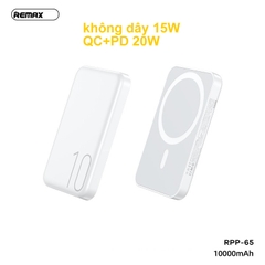 [SE365]Pin Sạc Dự Phòng Không Dây Remax RPP-65 10.000mAh Chính Hãng