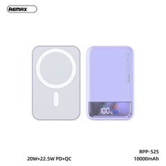 [SE306]Sạc Dự Phòng Không Dây Remax RPP-525, Pin Dự Phòng 10000mAh, Sạc Nhanh QC=22.5w + PD=20W, Đèn Led Báo Sạc.