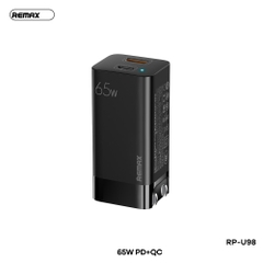 [SE310]CỐC SẠC NHANH REMAX RP-U98 USB+TYPE C QC3.0+PD 65W
