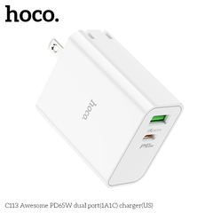 [SE170]CỐC HOCO C113 1U+1C 65W(PD/QC/FCP/AFC