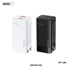 [SE310]CỐC SẠC NHANH REMAX RP-U98 USB+TYPE C QC3.0+PD 65W