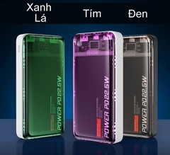[SE165]Pin dự phòng WEKOME WP-343 10000mAh input TypeC, 2 USB output 2.1A, thiết kế cực đẹp