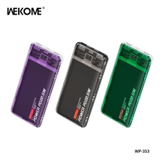 [SE210]Sạc Dự Phòng WEKOME WP-353 Sạc Siêu Nhanh Kiểu Dáng Trong Suốt Bền Đẹp, Có Cổng Sạc Nhanh PD