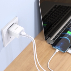 [SE31]Củ sạc Hoco C89 2 cổng USB, sạc nhanh 2.1A Max, thích hợp với nhiều dòng điện thoại, chân cắm tiêu chuẩn US