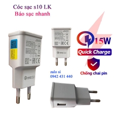 [SE16.5]Cóc Sạc S10 Linh Kiện 15W Quick Charge 3.0 có sạc nhanh