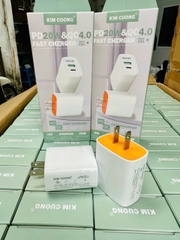 [SE44]Củ sạc 2 cổng chính hãng kim cương c26 QC30 + PD 20W