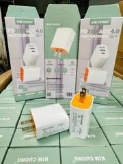[SE44]Củ sạc 2 cổng chính hãng kim cương c26 QC30 + PD 20W