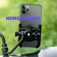 [SE39]Giá Đỡ Điện Thoại Xe Máy, Kẹp Điênh Thoại Dành Cho Xe Máy  H2 Bằng Hợp Kim Nhôm Chắc Chắn