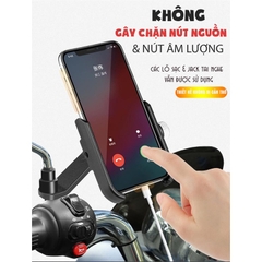 [SE39]Giá Đỡ Điện Thoại Xe Máy, Kẹp Điênh Thoại Dành Cho Xe Máy  H2 Bằng Hợp Kim Nhôm Chắc Chắn