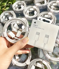 [SE14.5]Cáp Sạc Iphone 15 Type C to Type C dây dù trắng