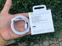[SE14.5]Cáp Sạc Iphone 15 Type C to Type C dây dù trắng