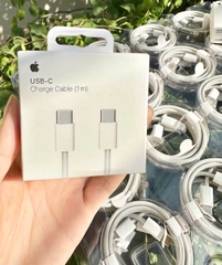 [SE14.5]Cáp Sạc Iphone 15 Type C to Type C dây dù trắng