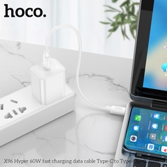 [SE15]CÁP TYPE C RA TYPE C HOCO X96 C-C 60W DÀI 25CM