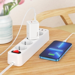 [SE275]Cốc sạc nhanh Hoco N23 QC3.0+PD (2 Type C) 45W