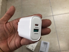 [SE45]Cóc sạc nhanh Kim Cương C25 QC 3.0 18W + PD 20W chân tròn