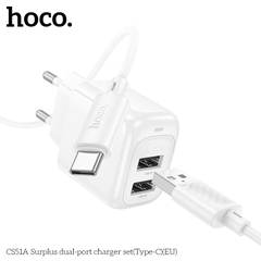 [SE37]  Bộ sạc hai cổng Surplus CS51A (Type-C)(EU)