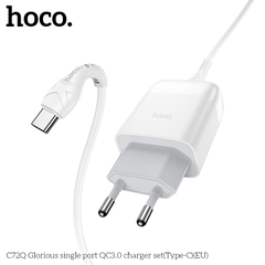 [SE51]Bộ sạc nhanh QC 3.0 18W Hoco c72Q Micro