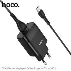 [SE51]Bộ sạc nhanh QC 3.0 18W Hoco c72Q Micro