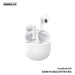 [SE230]Tai nghe Bluetooth TWS Remax Cozybuds W3 V5.3, Pin 6H, Chống ồn ENC, Tăng giảm Volume