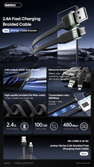 [SE25]Cáp Usb To micro USB Remax RC-C083 2.4A