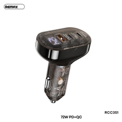 [SE132]Sạc xe hơi Remax RCC351 1A+2C PD+QC 72W