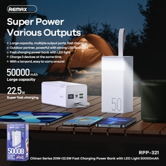 [SE570]Pin sạc dự phòng Remax RPP-321 50000mAh QC3.0+PD 22.5W