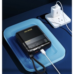 [SE279]Sạc Dự Phòng Đa Năng 10000mAh WEKOME WP-309 - Tích Hợp 2 Cáp Sạc Nhanh TypeC & iP - Hỗ Trợ Sạc Nhanh Lên Đên 22,5W