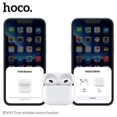 [SE180]Tai nghe bluetooth truewireless hoco EW43 40mAh/300mAh