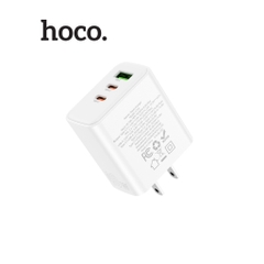 [SE99] Củ sạc nhanh Hoco C126 PD40W/QC3.0 2 cổng Type-C và 1 cổng USB, chất liệu PC + ABS chống cháy , chân dẹt
