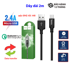 [SE25] Cáp sạc dây dù micro usb Hoco X14 2M cho Android