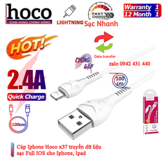[SE15]Cáp sạc Iphone hoco x37 5V 2.4A