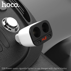 [SE113] Tẩu sạc xe hơi Hoco Z28 thông minh