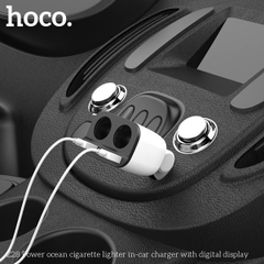 [SE113] Tẩu sạc xe hơi Hoco Z28 thông minh