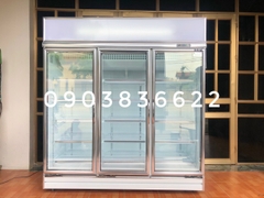 TỦ MÁT TRƯNG BÀY 3 CÁNH KÍNH BERJAYA