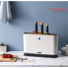 Bộ Dao Thớt Kháng Khuẩn Sử Dụng Tia UV 7 Món Morphy Richards MR1000 - Hàng Chính Hãng
