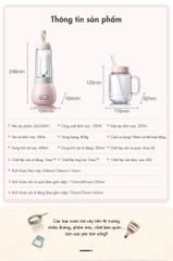 Máy xay Bear LLJ C04W1 ( 1 cốc, 1 lọ )