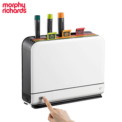 Bộ Dao Thớt Kháng Khuẩn Sử Dụng Tia UV 7 Món Morphy Richards MR1000 - Hàng Chính Hãng