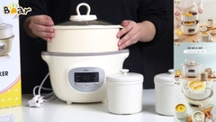 Nồi nấu cháo chậm Bear 1.6L | Tặng rây cháo và khay trữ đông
