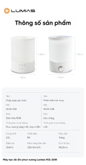 Máy tạo độ ẩm phun sương Lumias HUL-24W (2.5 lít, 3 chế độ phun sương)