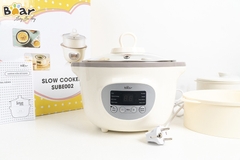 Nồi nấu cháo chậm Bear 1.6L | Tặng rây cháo và khay trữ đông