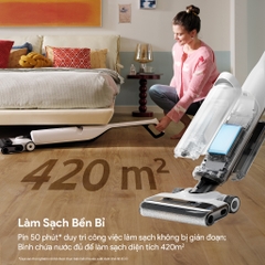Máy lau nhà khô và ướt-Roborock Flexi Series-Nghiêng 180 độ