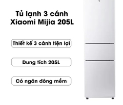 Tủ lạnh Xiaomi Mijia 205L, 3 cửa, có ngăn đông mềm