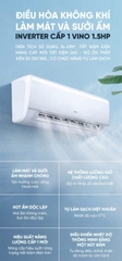 Điều hoà 2 chiều Xiaomi Vino 12000 BTU tiết kiệm điện cấp 1 KFR-35GW/V31AA1-1